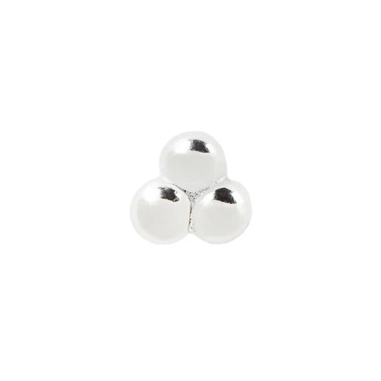 14k Gold 3 Bead Cluster